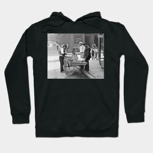 Food Cart in Little Italy, 1906. Vintage Photo Hoodie